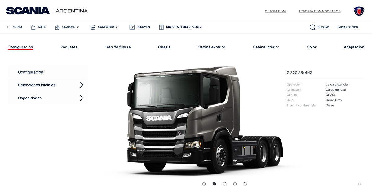 scania configurator