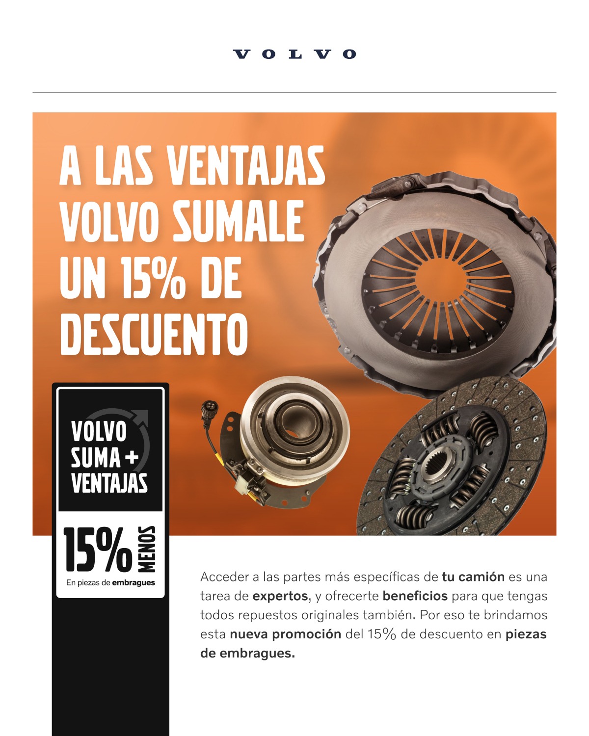 Volvo repuestos promo 